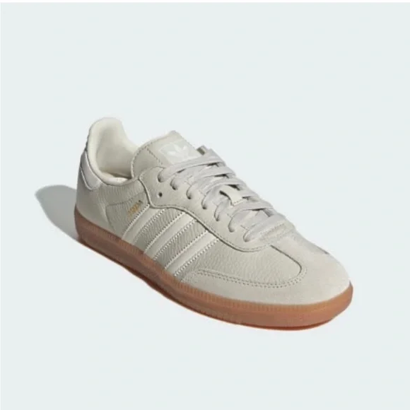 Adidas Samba OG sneakers in Aluminium / Chalk White / Wonder Beige - Picture 3 of 11